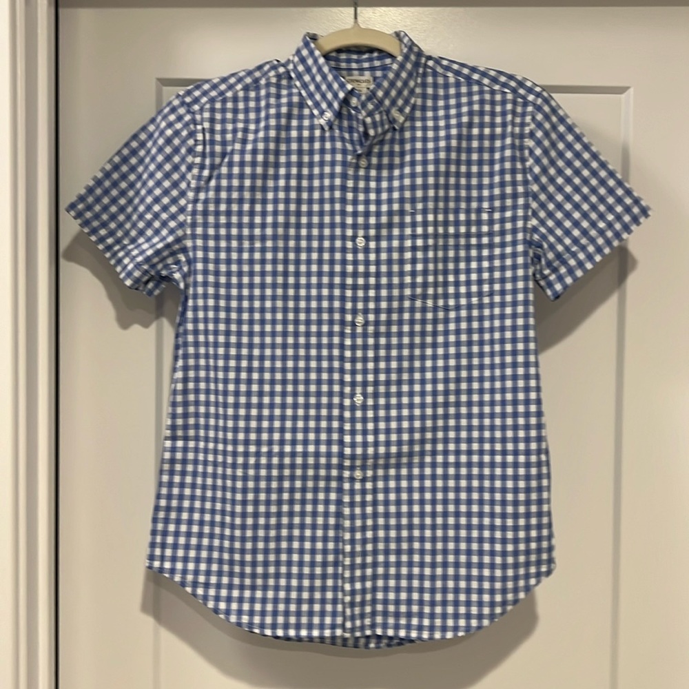 Crewcuts Gingham Dress Shirt Boys NWT